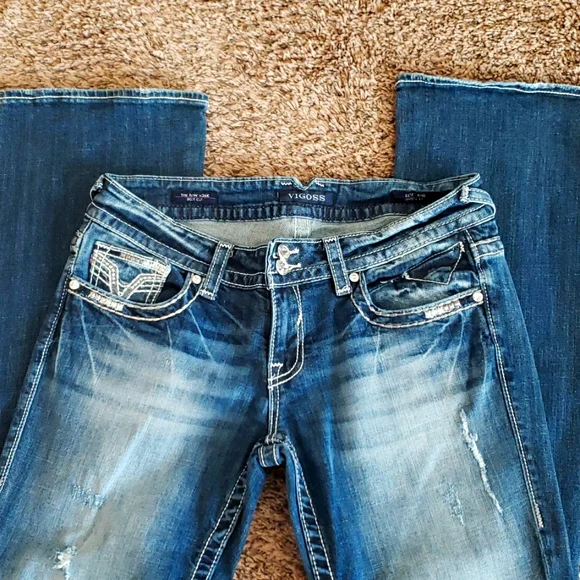 74. Vigoss Women's Bootcut Jeans Sz 9/10 - Picture 1 of 5